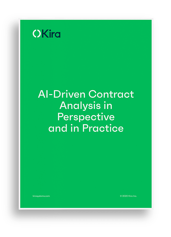 Download our ebook - AI-Driven Contract Analysis in Perspective and in Practice